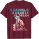 Cute Barrel Racing Design Men Racer Barrel Racing T-Shirt - T-Shirt | Maroon