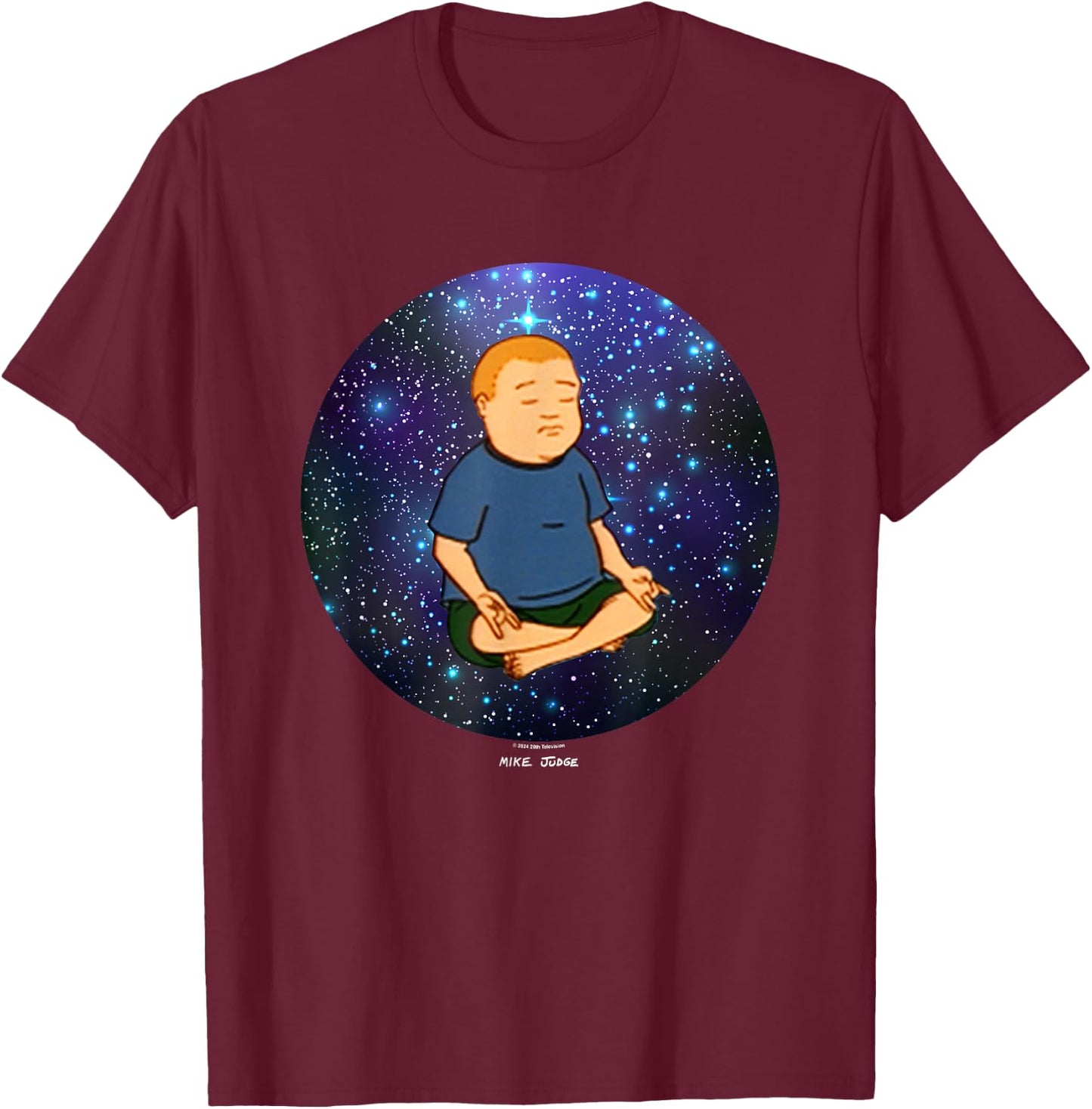 King Of The Hill Bobby Inner Space Peace Big Chest Poster T-Shirt - T-Shirt | Maroon