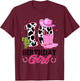 10th Birthday Girl Rodeo Western 10 Year Old Cowgirl T-Shirt - T-Shirt | Maroon