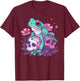 Cute Pastel Goth Frog , Small, Black T-Shirt - T-Shirt | Maroon