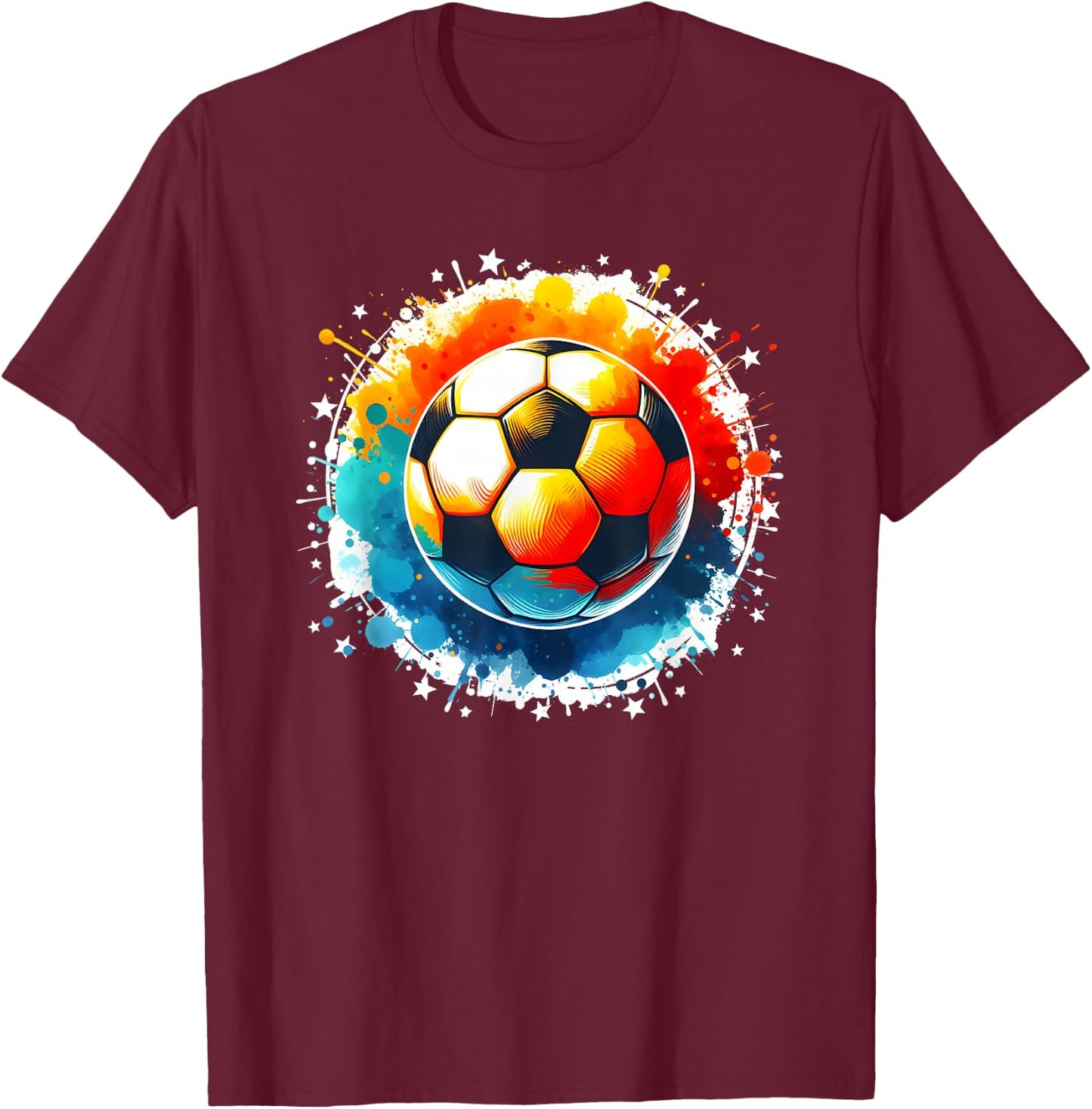 Soccer Player Boys Kids Men Youth Soccer T-Shirt - T-Shirt | Maroon