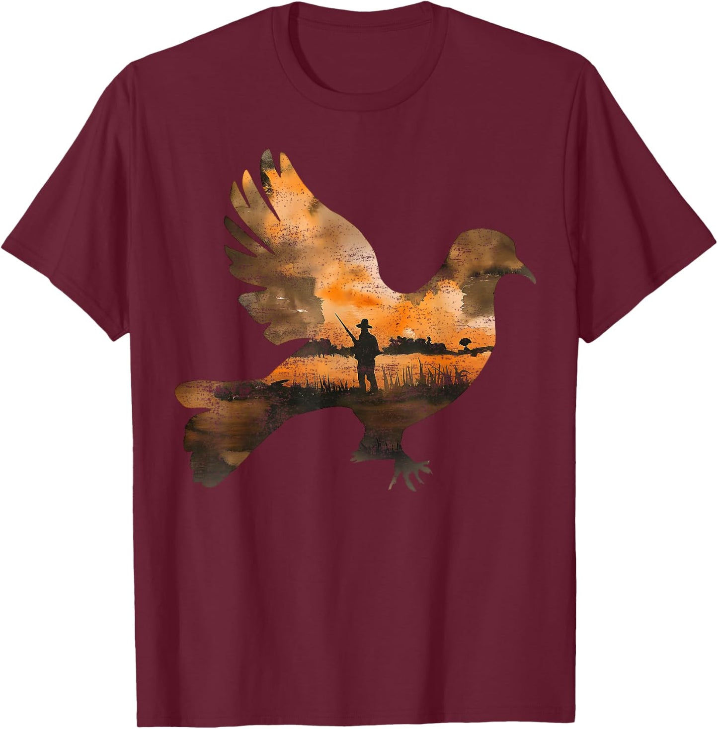 Dove Hunting Texas Dove Hunter T-Shirt - T-Shirt | Maroon