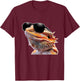 Bearded Dragon Sunglasses T-Shirt - T-Shirt | Maroon