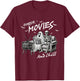 Funny Horror Movies And Chill Halloween T-Shirt - T-Shirt | Maroon