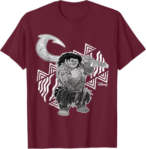 Moana - Maui T-Shirt - T-Shirt | Maroon