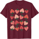 Strawberry Pattern Fruitarian Berry Strawberries Fruit Lover T-Shirt - T-Shirt | Maroon