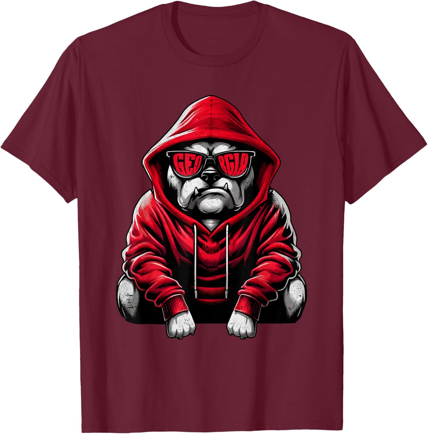 I Love Bulldog Animal Cute Dogs Vintage Bulldog Personalized Men Women Kids T-Shirt - T-Shirt | Maroon