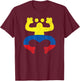 Colombian Puerto Rican Frog Colombia Puerto Rico Coqui Taino , Small, Black T-Shirt - T-Shirt | Maroon