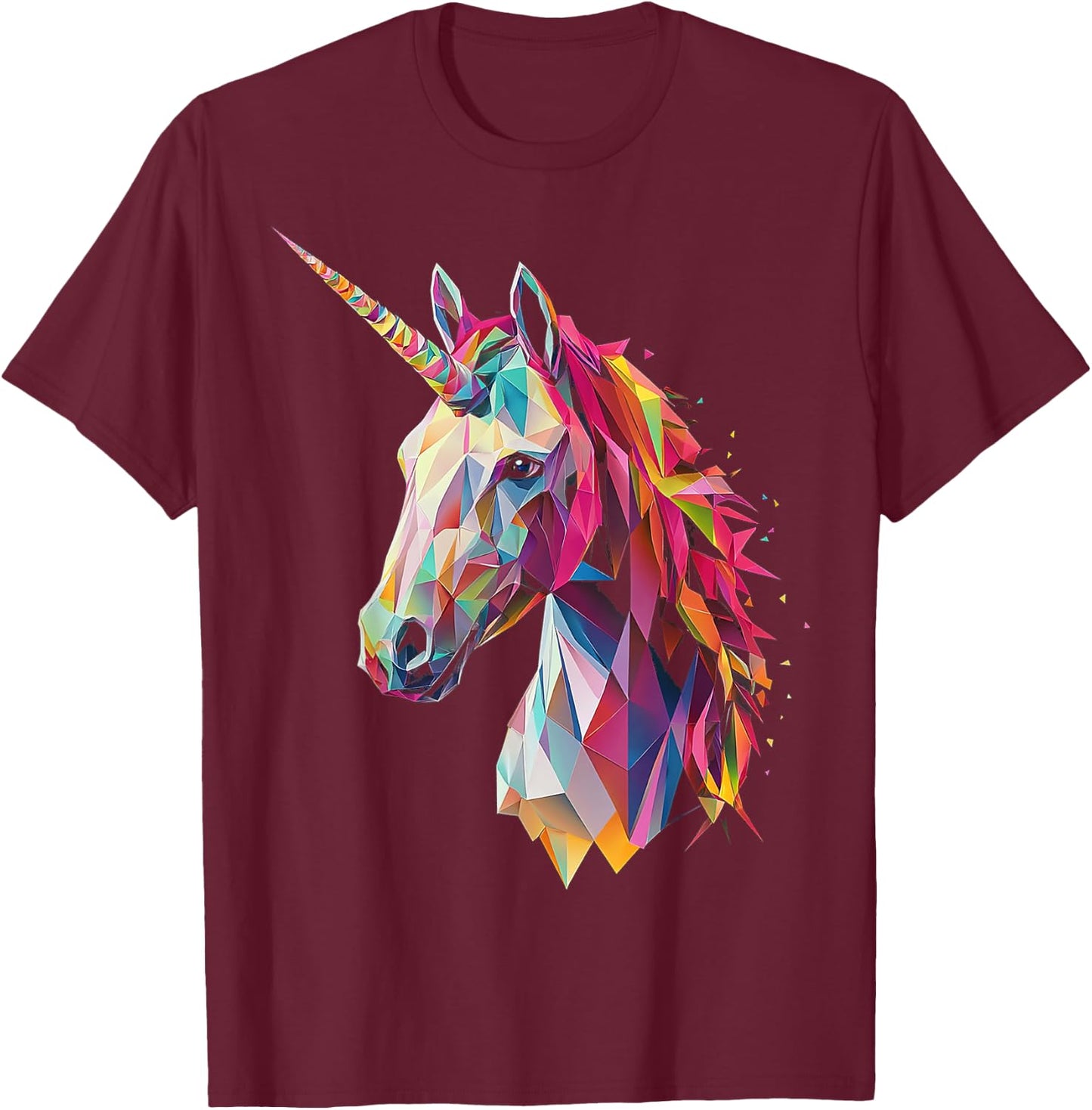 Unicorn Mythical Graphic Fantasy Art Unicorn T-Shirt - T-Shirt | Maroon