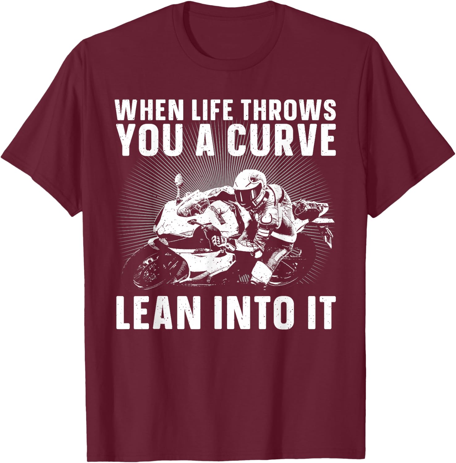 Cool Motorcycle Design Women Motor Cycle Rider Biker T-Shirt - T-Shirt | Maroon