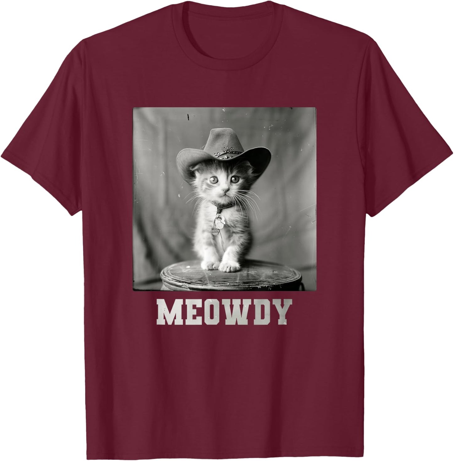 Funny Cat T-Shirt - T-Shirt | Maroon