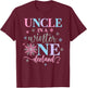 Uncle in a Winter Onederland Birthday Girl Sweet Snowflake T-Shirt - T-Shirt | Maroon