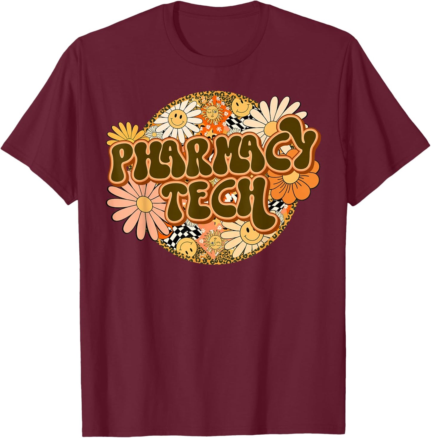 Pharmacy Technician CPHT School Pharmacist Tech Assistant T-Shirt - T-Shirt | Maroon