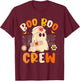 Boo Boo Crew Ghost Halloween Paramedic Nurse RN ER NICU LPN T-Shirt - T-Shirt | Maroon