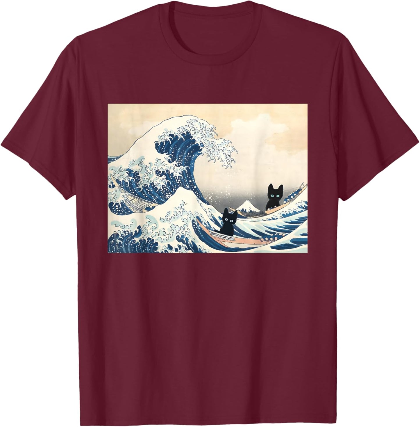 Black Cats Wave of Blue For Kamala 2024 Funny T-Shirt - T-Shirt | Maroon