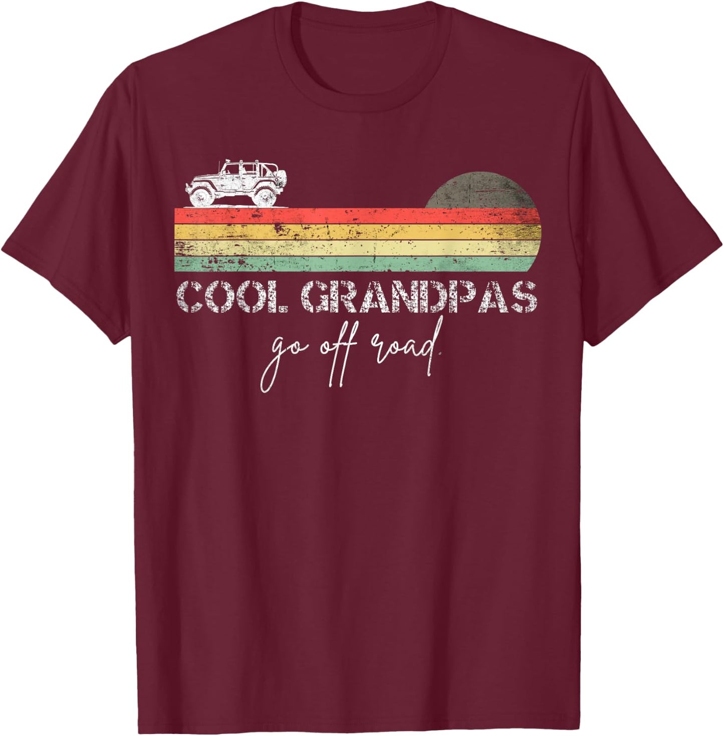 Cool grandpas go off road funny off road T-Shirt - T-Shirt | Maroon