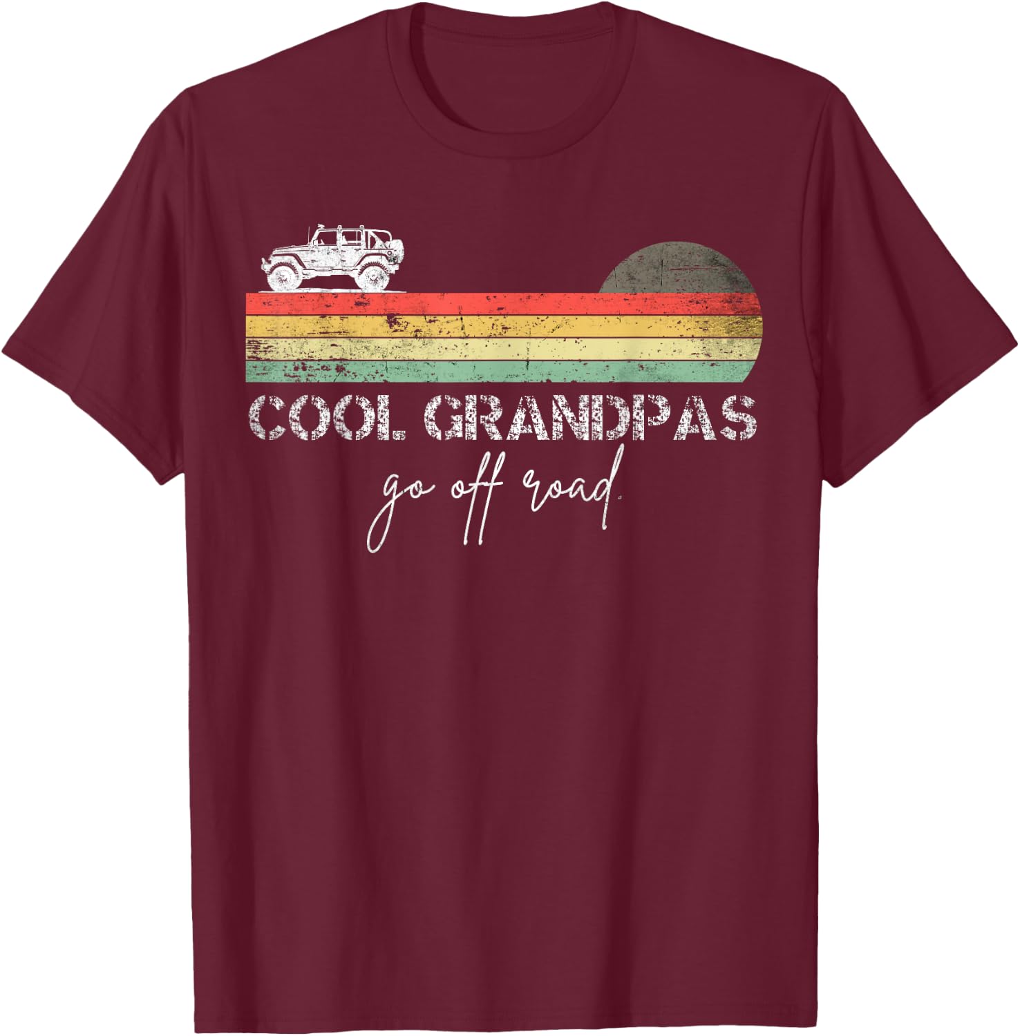 Cool grandpas go off road funny off road T-Shirt - T-Shirt | Maroon