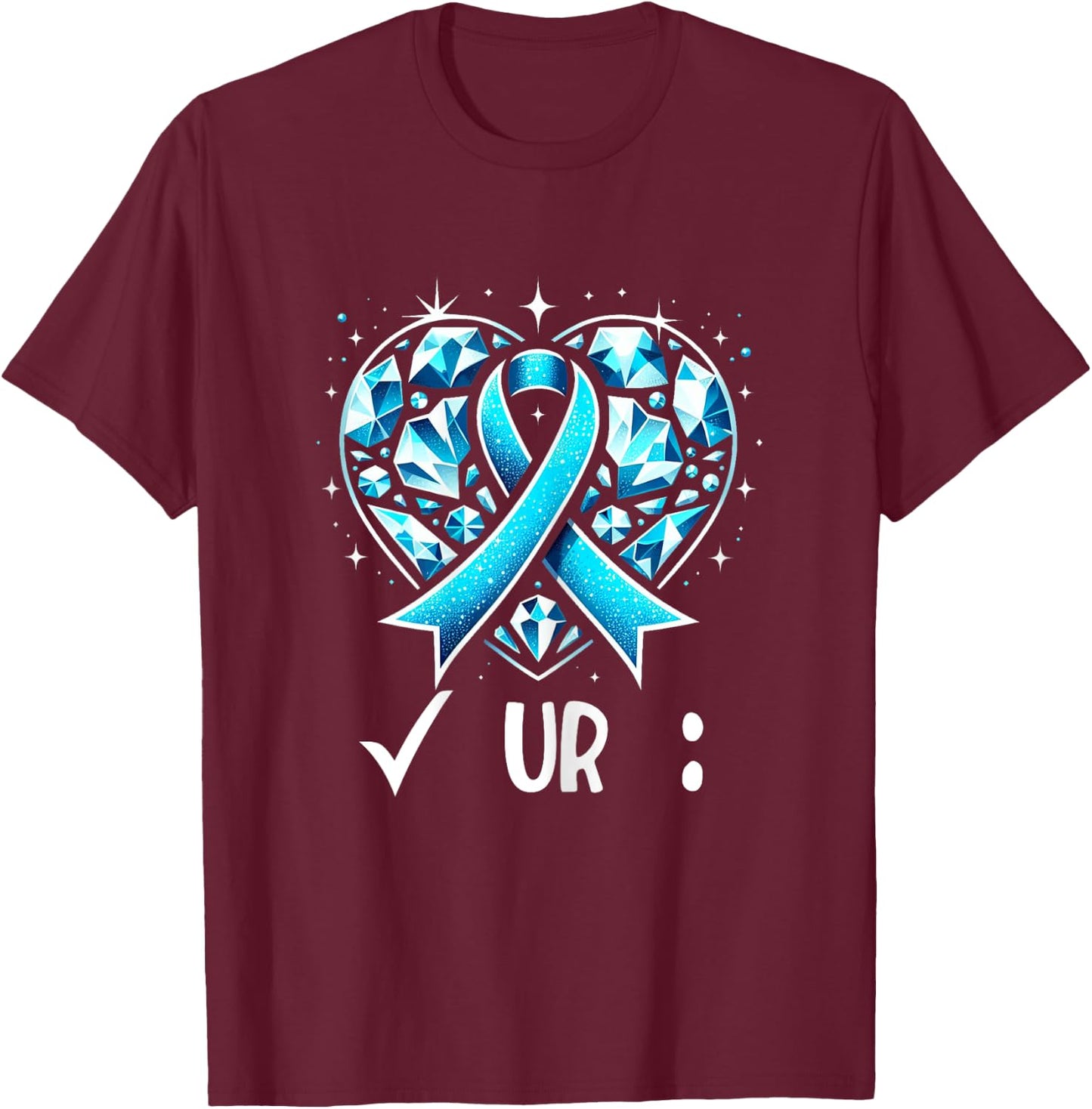 New Colorectal Cancer Awareness Colonscopy Check Your Colon T-Shirt - T-Shirt | Maroon