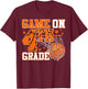 Vintage Game On Fourth Grade Basketball Back to School Boy T-Shirt - T-Shirt | Maroon