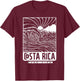 Costa Rica Pura Vida T-Shirt - T-Shirt | Maroon