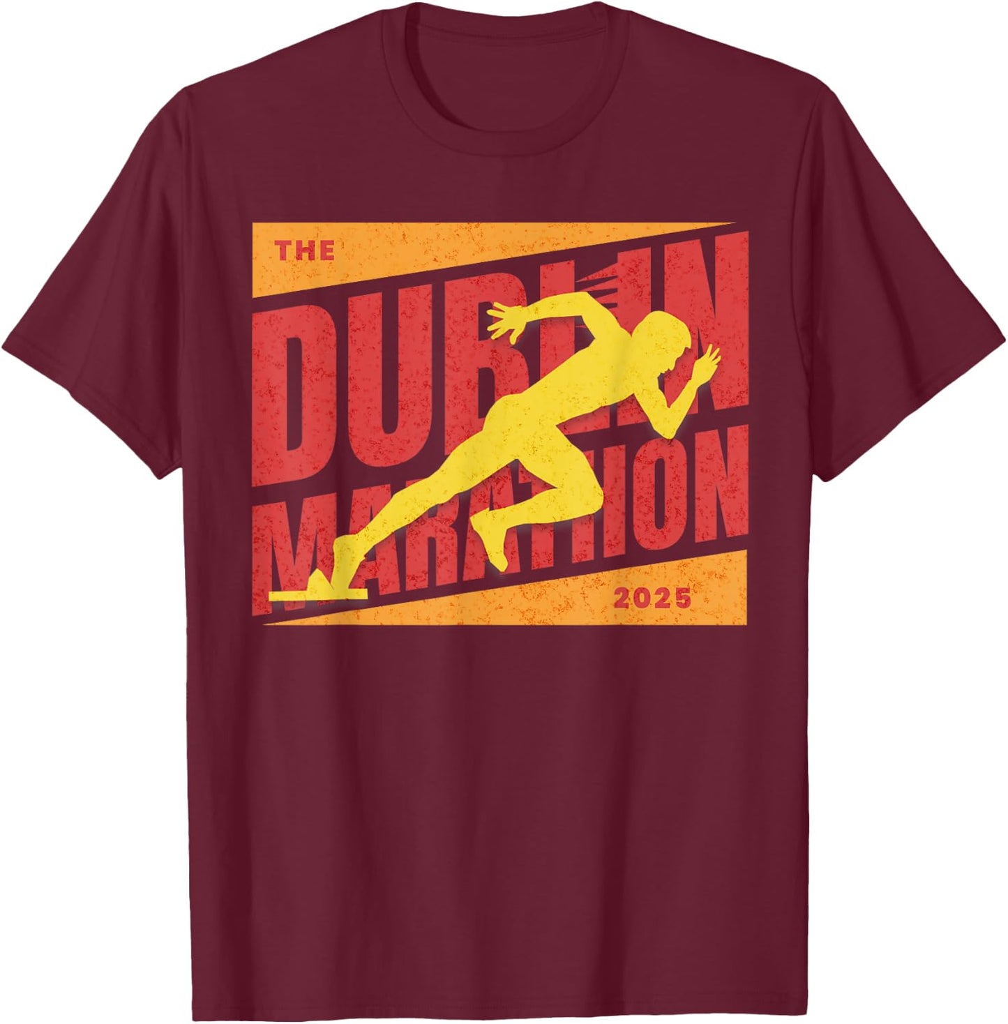 Dublin Marathon 2025 T-Shirt - T-Shirt | Maroon
