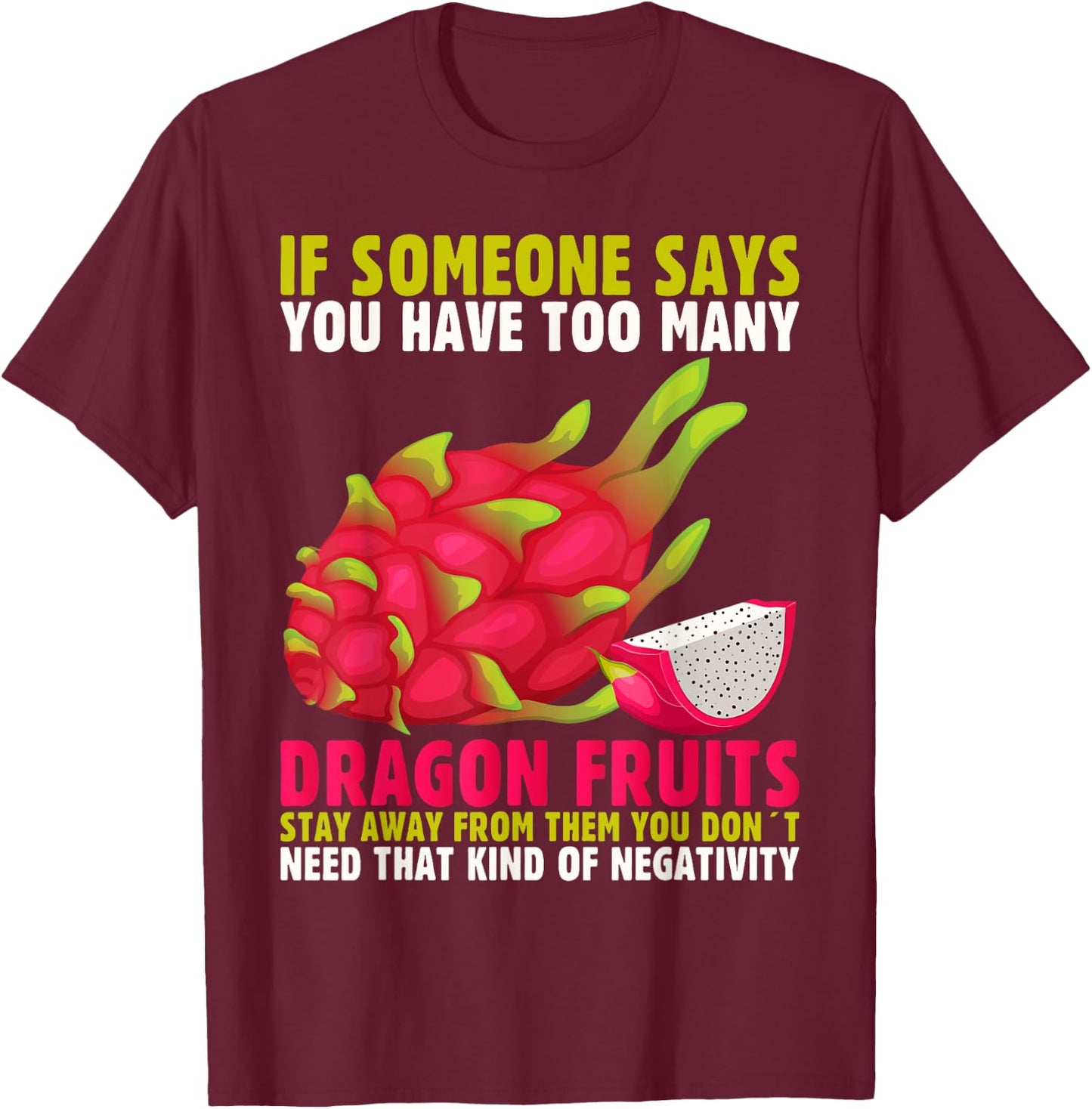 Tropical Dragonfruit Summer Vibes Design Women Kids T-Shirt - T-Shirt | Maroon