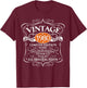 Vintage 1980 45th Birthday All Original Parts Design T-Shirt - T-Shirt | Maroon