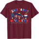 Summer Labor and Delivery Nurse 4th Of July Independence Day T-Shirt - T-Shirt | Maroon