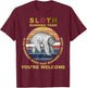 Sloth Running Team Funny Sloth Runner Gifts Women T-Shirt - T-Shirt | Maroon