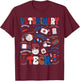 Retro Veterinary Tech Independence Day Patriotic Vet Tech T-Shirt - T-Shirt | Maroon