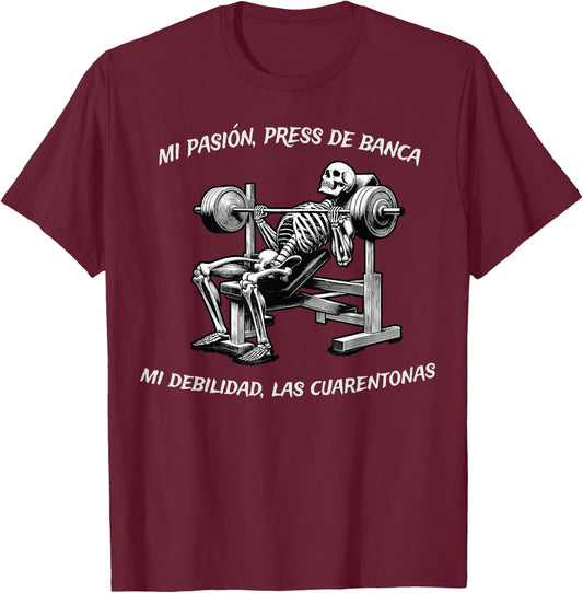 Frases Chidas Funny Mexicans Sarcasm Skull Sayings Hispanic T-Shirt - T-Shirt | Maroon