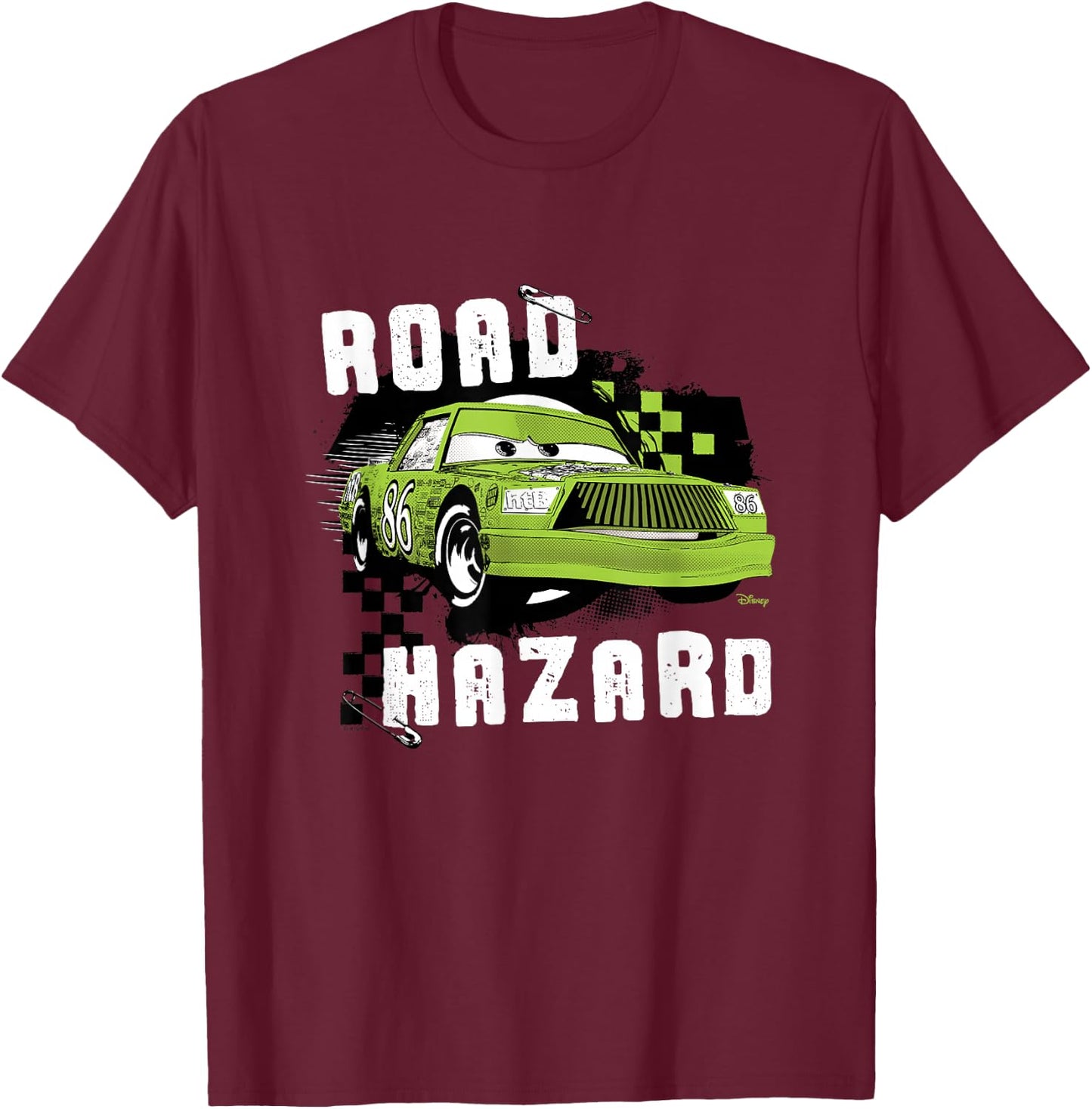 Cars - Road Hazard Chick Hicks T-Shirt - T-Shirt | Maroon
