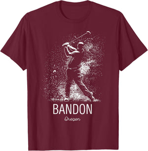 Golf Golfing Bandon T-Shirt - T-Shirt | Maroon