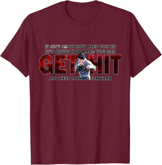 Rocky Get Hit T-Shirt - T-Shirt | Maroon