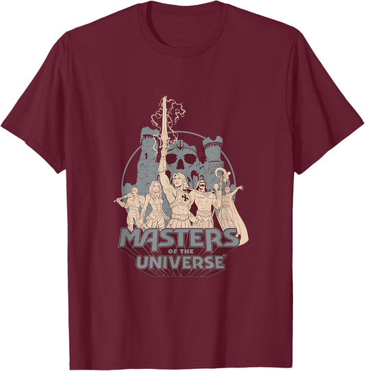 Masters of the Universe Castle Grayskull T-Shirt - T-Shirt | Maroon