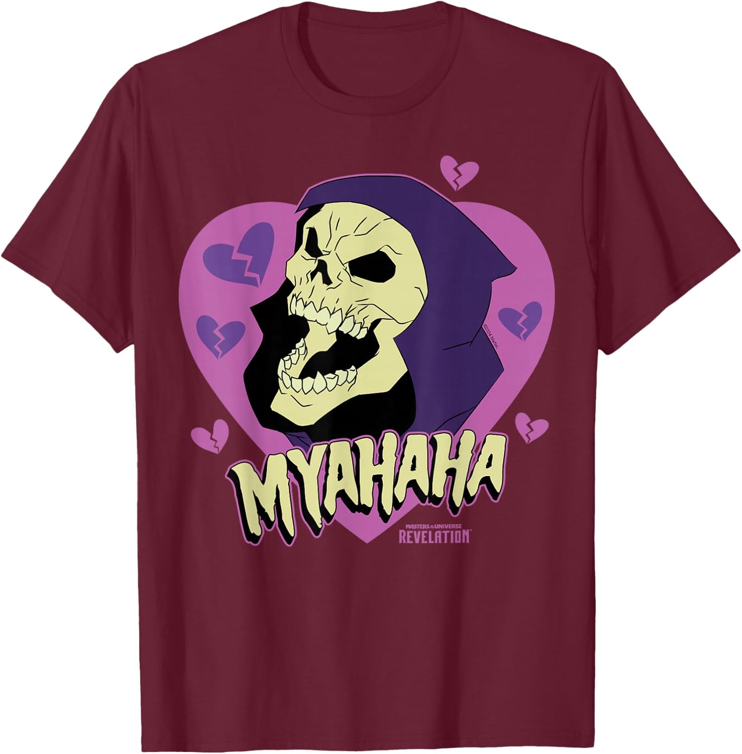 The Revelation of The Masters of The Universe - Skeletor Myahaha T-Shirt - T-Shirt | Maroon