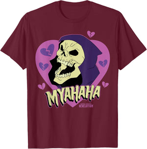 The Revelation of The Masters of The Universe - Skeletor Myahaha T-Shirt - T-Shirt | Maroon