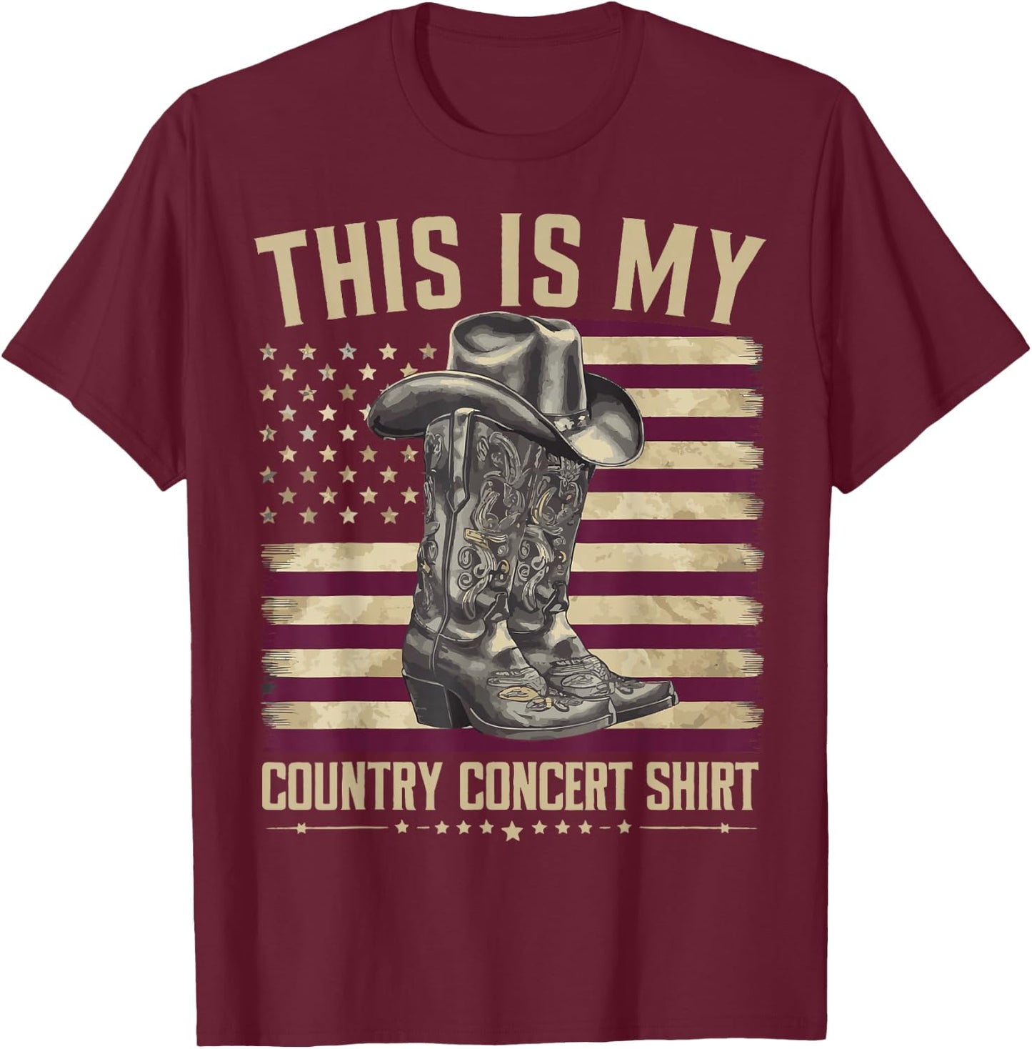 This Is My Country Concert T-Shirt - T-Shirt | Maroon