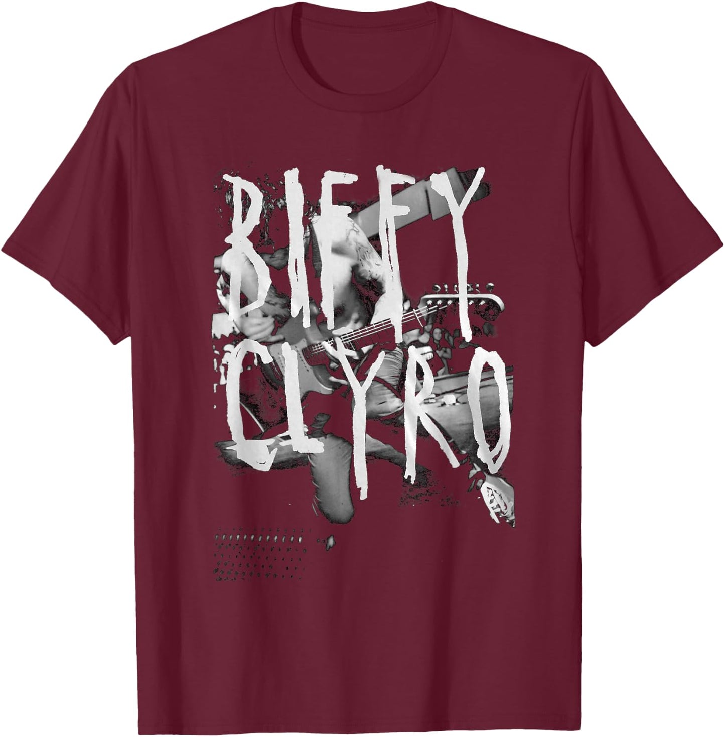 Biffy Clyro Scrawl T-Shirt - T-Shirt | Maroon