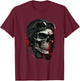Skull Biker Skeleton Motorcycle Chopper Cafe Racer T-Shirt - T-Shirt | Maroon