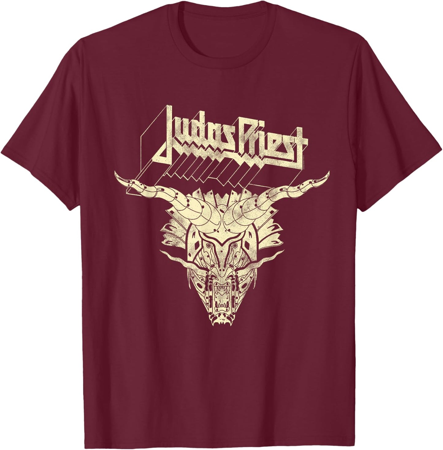 Judas Priest Defenders On Olive T-Shirt - T-Shirt | Maroon