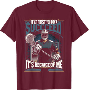 Lacrosse Player Lax Goalie Lacrosse Goalie T-Shirt - T-Shirt | Maroon