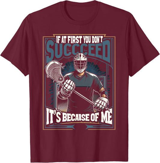 Lacrosse Player Lax Goalie Lacrosse Goalie T-Shirt - T-Shirt | Maroon