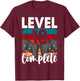 Level 18 Complete Vintage 18th Wedding Anniversary T-Shirt - T-Shirt | Maroon