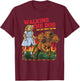 Walking The Dog Cerberus Funny Meme Graphic Vintage Retro T-Shirt - T-Shirt | Maroon