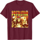 Aliens Iconic Epic Predator Montage Retro Big Chest Poster T-Shirt - T-Shirt | Maroon