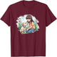 Cute dog shows unconditional affection to girl puppy lover T-Shirt - T-Shirt | Maroon