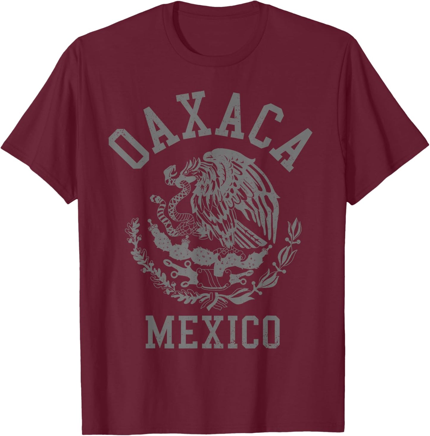 Oaxaca Mexico Pride Mexican Flag Vintage T-Shirt - T-Shirt | Maroon