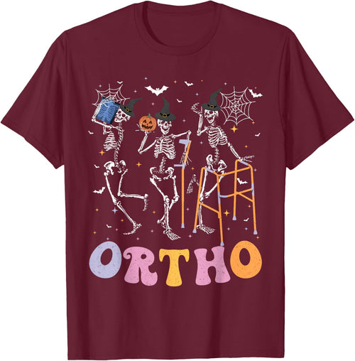 Ortho Squad Halloween Pumpkin Dancing Orthopedic Skeletons