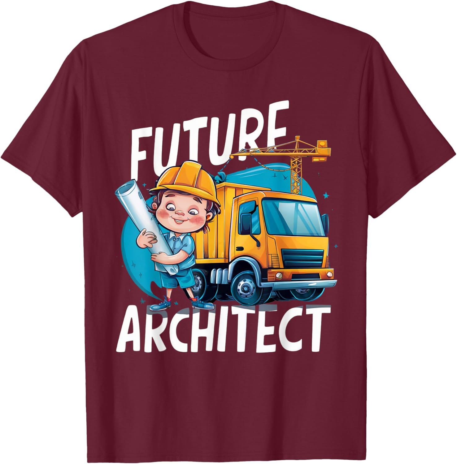 Future Architect Costume for Toddler Adults & Kids T-Shirt - T-Shirt | Maroon